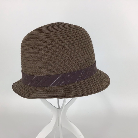 Goorin Bros. Lady Kari Brown Straw Cloche Hat, Med - Picture 9 of 14